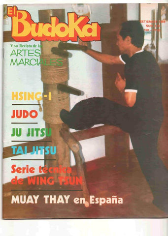 Revista: El Budoka num 120, septiembre 1984. Revista Artes Marciales - Muay Thay en España, Serie tecnica de Wing Tsun