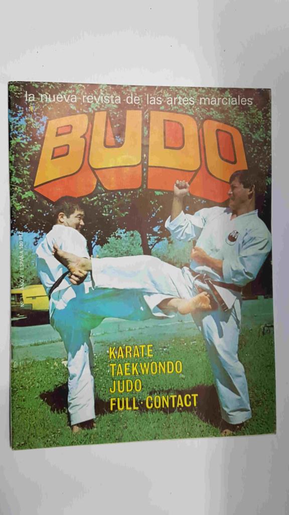 Revista: Budo num 31, Año 4 (1980). Revista Artes Marciales - Portada: Morio Higaonna (golpea con una patada circular)