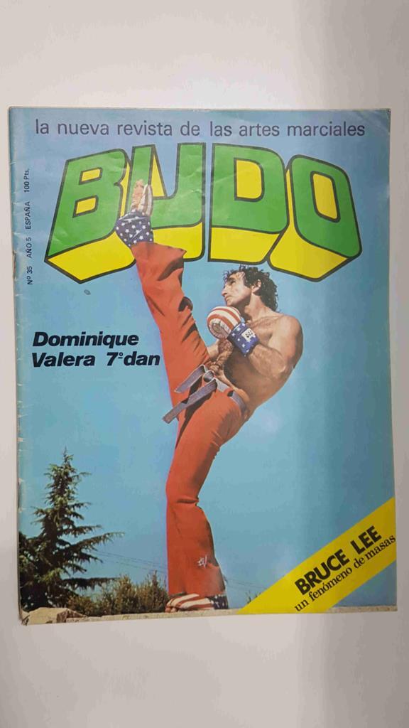 Revista: Budo num 35, Año 5 (1981). Revista Artes Marciales - Bruce Lee un fenomeno de masas, Portada: Dominique Valera 7º dan de karate