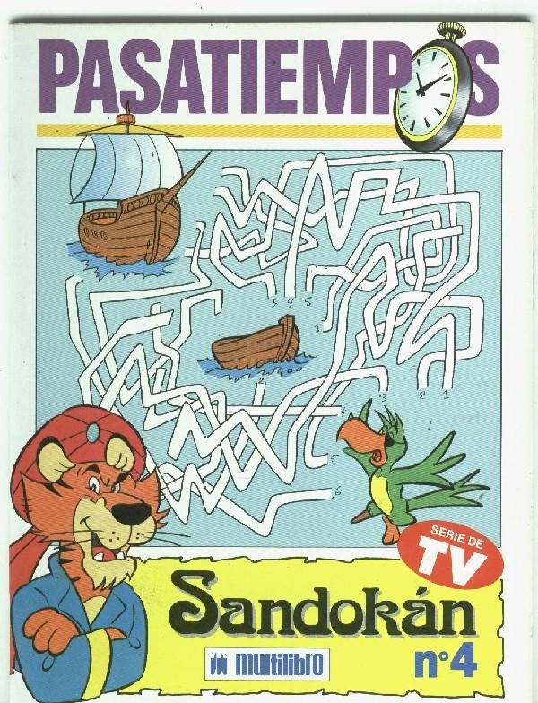 Serie de TV: Pasatiempos Sandokan numero 4