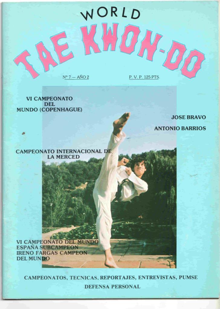 Revista: World Tae Kwon-do num 07 año 2 - VI Campeonato del mundo - España subcampeon, Ireno Fargas campeon del mundo