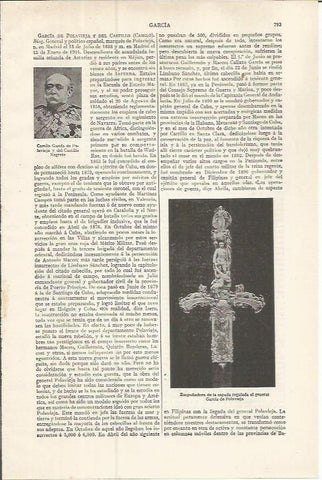 LAMINA ESPASA 37543: Espada del general Garcia de Polavieja