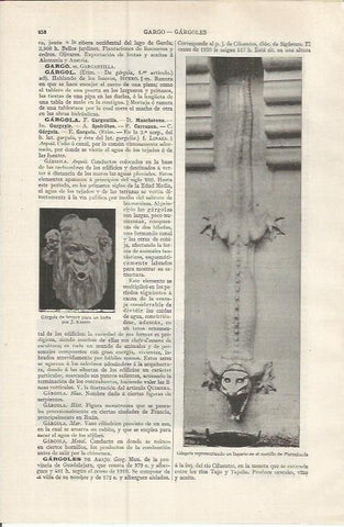 LAMINA ESPASA 37558: Gargolas