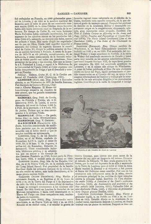 LAMINA ESPASA 37555: Tomando el sol, por Raul de Gardier