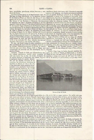 LAMINA ESPASA 37553: Isla en el lago de Garda