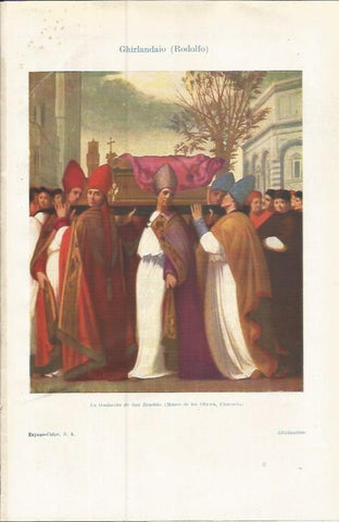 LAMINA ESPASA 37547: La traslacion de San Zenobio, por Ghirlandaio