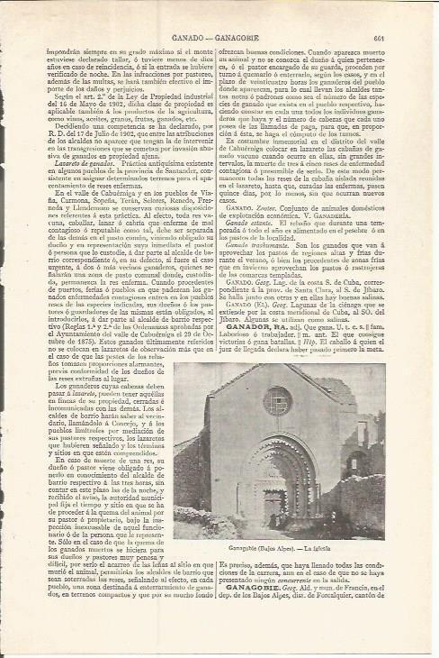 LAMINA ESPASA 37516: Iglesia de Ganagobie