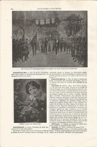 LAMINA ESPASA 37488: Alfonso XIII en Montserrat, por Galofre Oller
