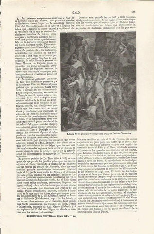 LAMINA ESPASA 37486: Defensa de los galos por Vercingetorix, por Chasserlau