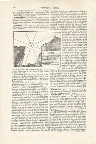 LAMINA ESPASA 37475: Plano de la bahia de Galiano