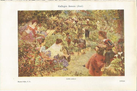 LAMINA ESPASA 37494: Jardin andaluz, por Jose Gallegos Arnosa