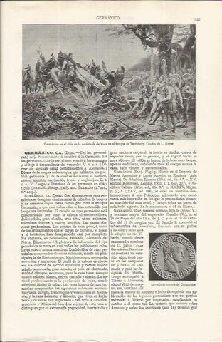 LAMINA ESPASA 37637: Germanico en el sitio de la catastrofe, por L. Royer