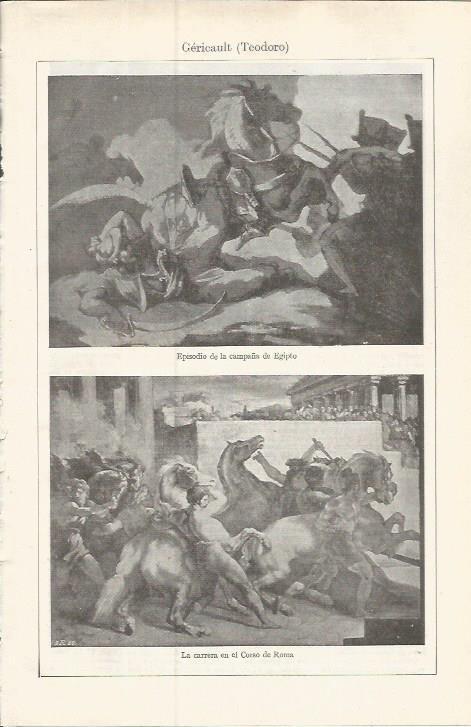 LAMINA ESPASA 37635: Obras por T. Gericault