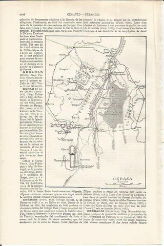 LAMINA ESPASA 37631: Plano de Gerasa, Israel