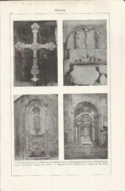 LAMINA ESPASA 37646: Detalles religiosos de Girona