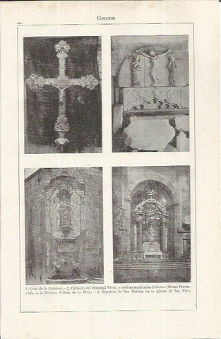LAMINA ESPASA 37646: Detalles religiosos de Girona