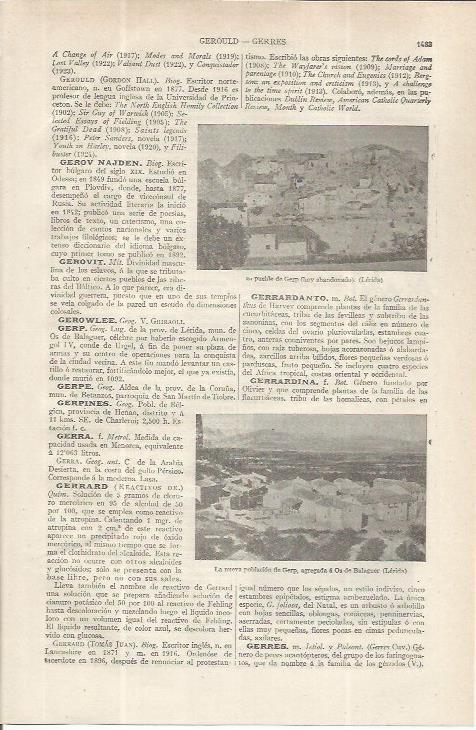 LAMINA ESPASA 37656: Vistas de Gerp, Girona