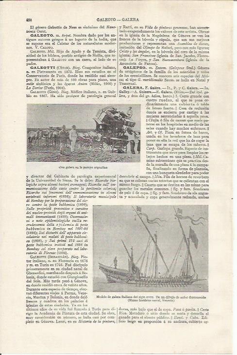 LAMINA ESPASA 37468: Galera en la Pampa de Argentina