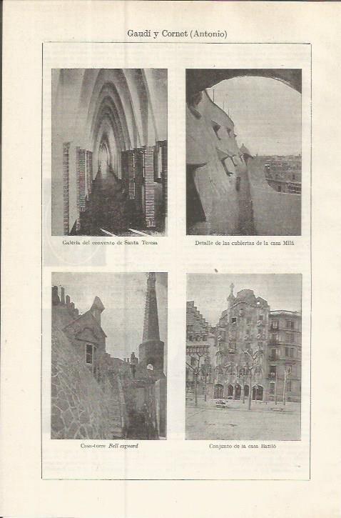 LAMINA ESPASA 37586: Edificios por Antonio Gaudi