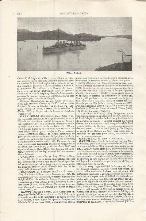 LAMINA ESPASA 37582: Lago de Gatun