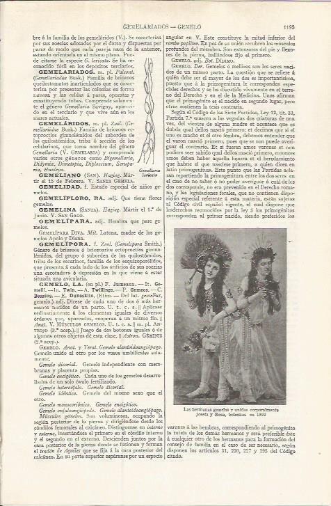 LAMINA ESPASA 37608: Las hermanas siamesas Josefa y Rosa