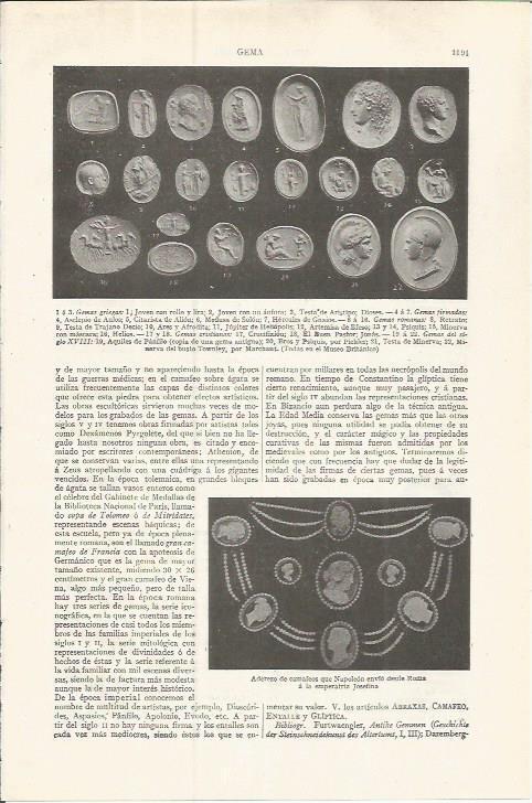 LAMINA ESPASA 37607: Gemas griegas