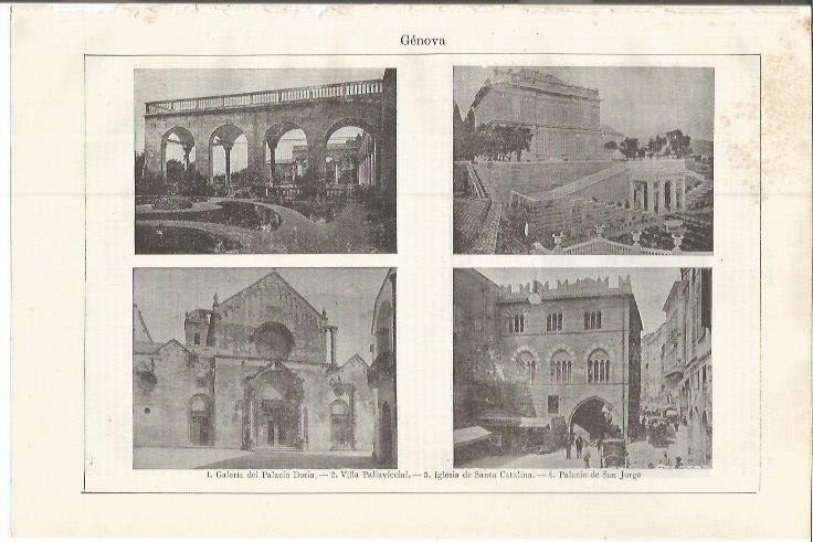 LAMINA ESPASA 37618: Palacios y villas de Genova