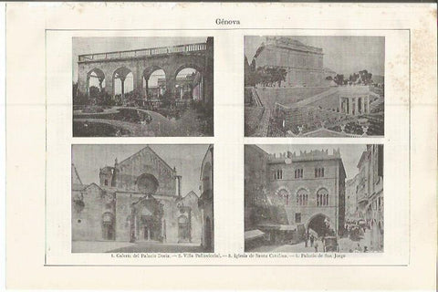 LAMINA ESPASA 37618: Palacios y villas de Genova