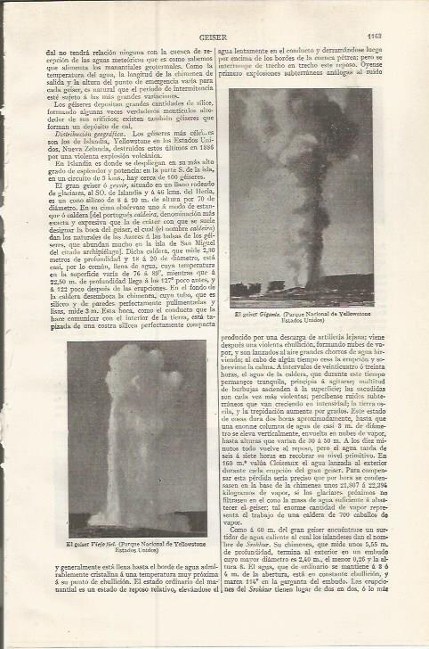 LAMINA ESPASA 37603: El geiser Gigante y el Viejo Fiel