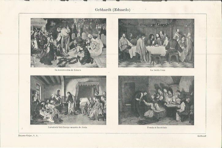 LAMINA ESPASA 37599: Pinturas por E. Gebhardt
