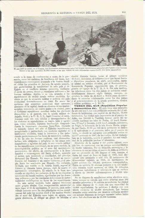 LAMINA ESPASA 37328: Soldados del Yemen