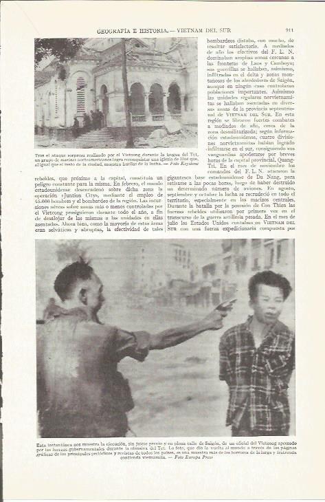 LAMINA ESPASA 37327: Ejecucion en Saigon