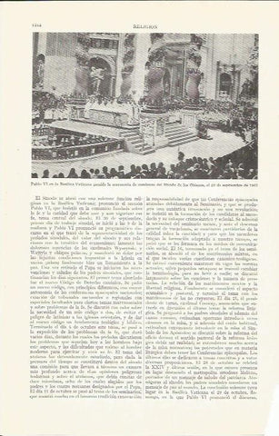 LAMINA ESPASA 37360: Pablo VI en el Vaticano