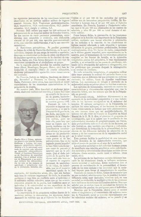 LAMINA ESPASA 37356: Emilio Mira y Lopez