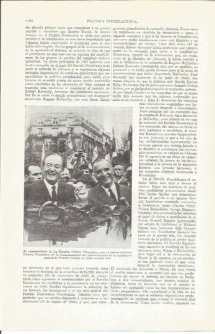 LAMINA ESPASA 37349: El viceprimer ministro Humphrey con Pompidou