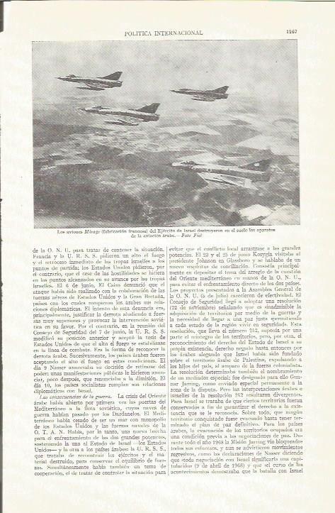 LAMINA ESPASA 37345: Aviones Mirage