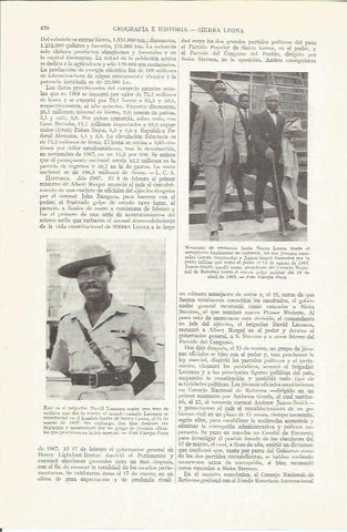 LAMINA ESPASA 37315: Dirigentes de Sierra Leona