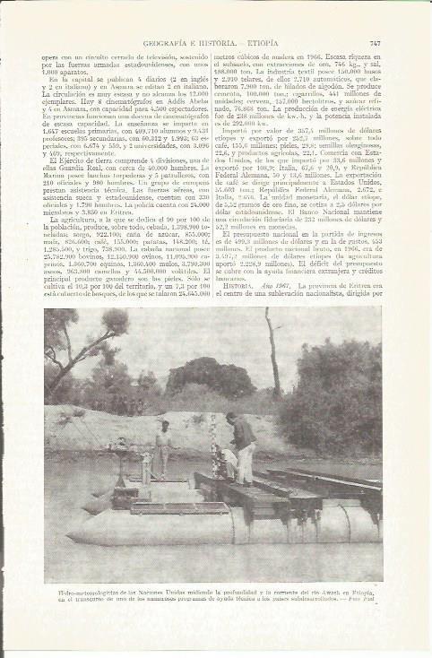 LAMINA ESPASA 37285: Hidro-metereologistas de la ONU en Etiopia