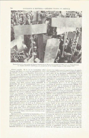 LAMINA ESPASA 37283: Convencion del Partido Republicano en Miami en 1968