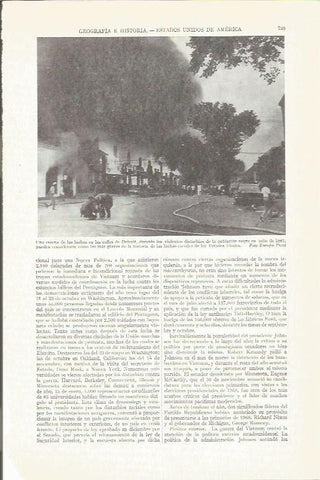 LAMINA ESPASA 37281: Distrubios en Detroit en julio de 1967