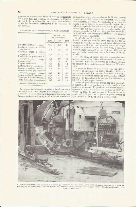 LAMINA ESPASA 37273: Perforadora del Pantano de los Bermejales, Granada