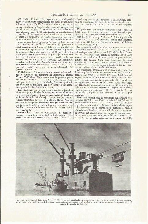 LAMINA ESPASA 37269: Embarcadero del puerto de Sidi Ifni