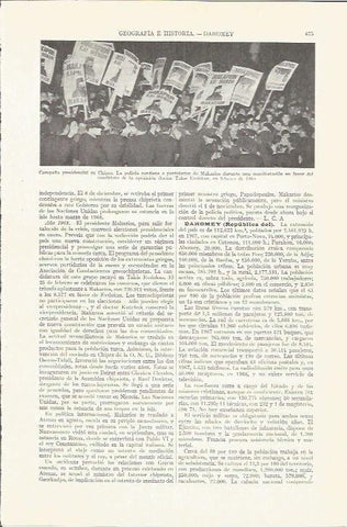 LAMINA ESPASA 37268: Campaña presidencial de Chile en 1968