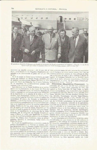 LAMINA ESPASA 37287: El presidente de Finlandia Kekkonen en Moscu