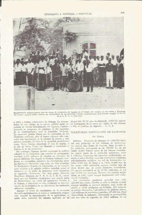 LAMINA ESPASA 37311: Manifestacion antiportuguesa en el Congo