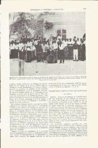 LAMINA ESPASA 37311: Manifestacion antiportuguesa en el Congo