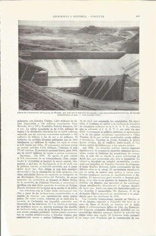 LAMINA ESPASA 37305: Construccion de la presa de Mangia en Pakistan
