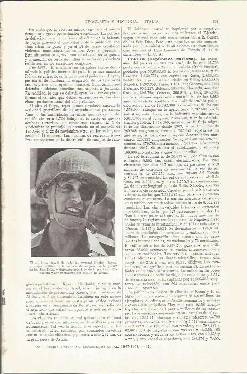LAMINA ESPASA 37297: El general Moshe Dayan de Israel