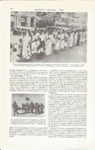 LAMINA ESPASA 37295: Manifestacion de mujeres en Calcuta en 1967