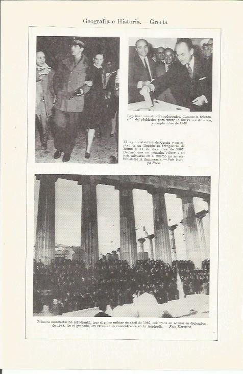 LAMINA ESPASA 37294: Actos en Grecia en 1967
